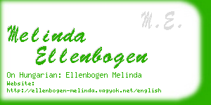 melinda ellenbogen business card